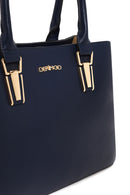 Woman Navy Blue Long-Strap Shoulder Bag | Derimod