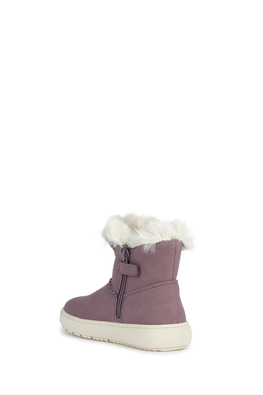 Geox Girl Purple Theleven Suede Leather Outdoor Boots