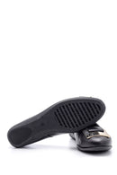 Women's Snakeskin Patterned Leather Ballerinas | Derimod