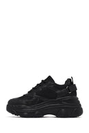 Woman Black Lace-Up Chunky Sneaker | Derimod