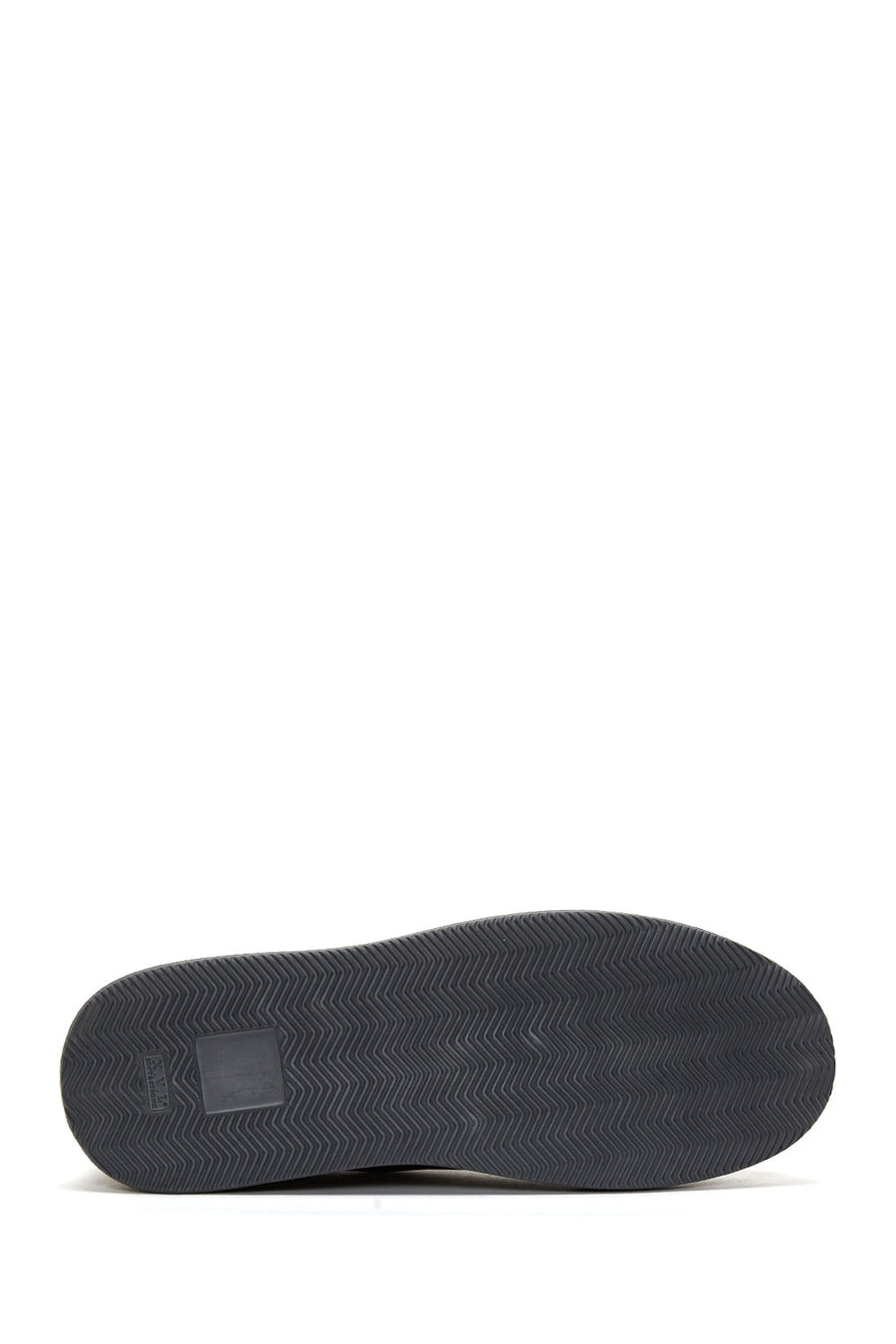 Men's Black Lace-up Leather Sneaker