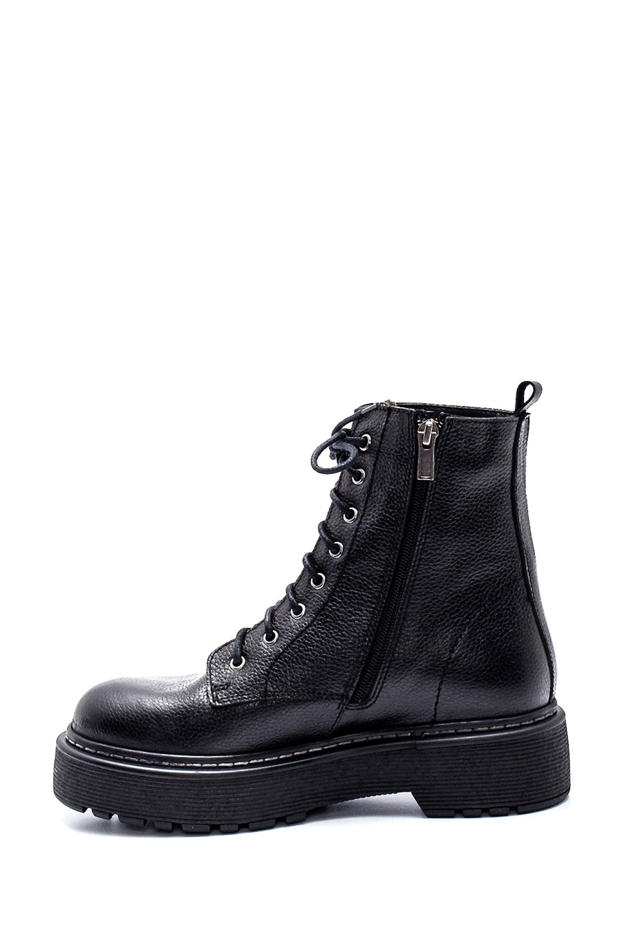 Women's Leather Thick Soled Boots