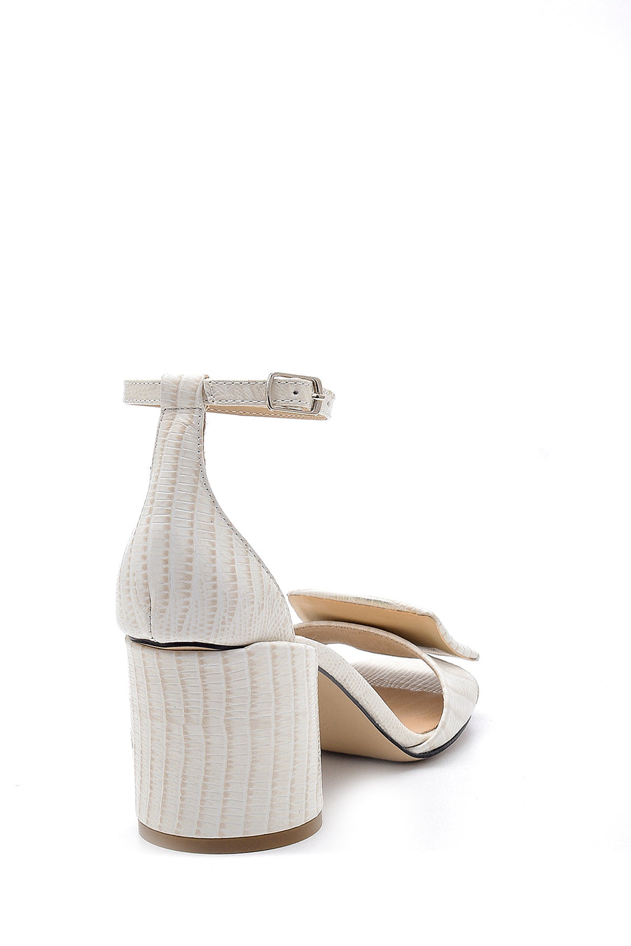 Women's Leather Thick Heeled Sandals