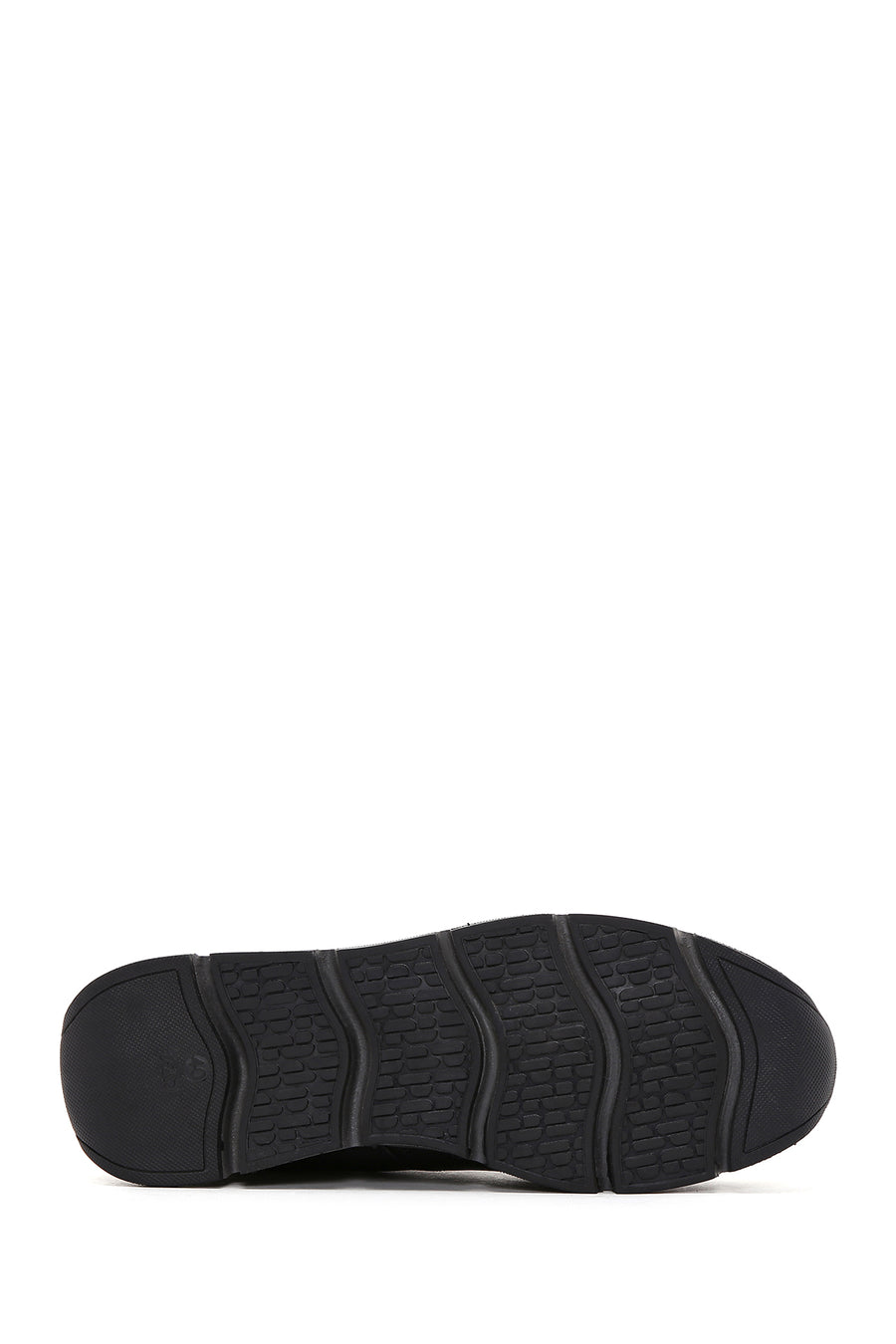 Men's Black Leather Casual Sneaker