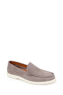 Male Grey Suede Loafer | Derimod