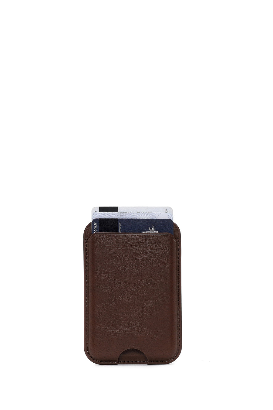 Male Brown Leather Magnetic Wallet 000A2D361518 | Derimod
