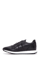 Men's Black Leather Sneaker | Derimod