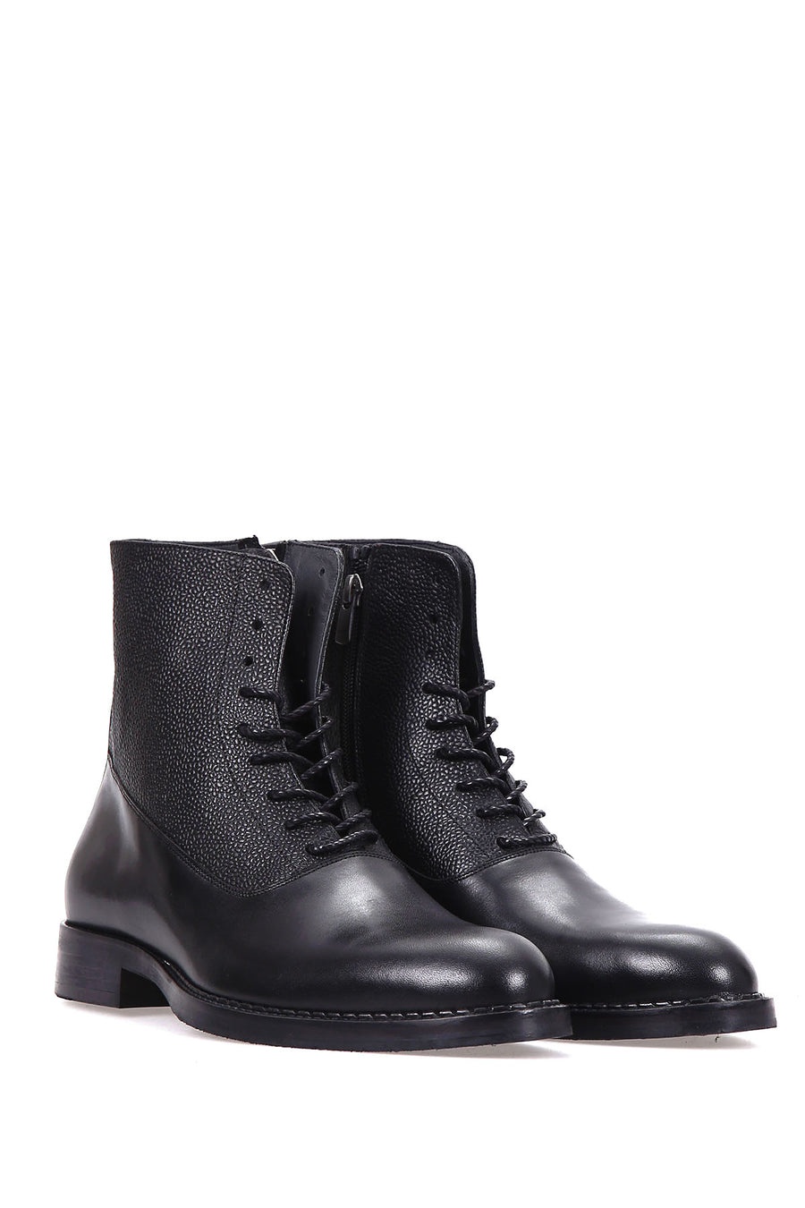 Men's Printed Leather Boots