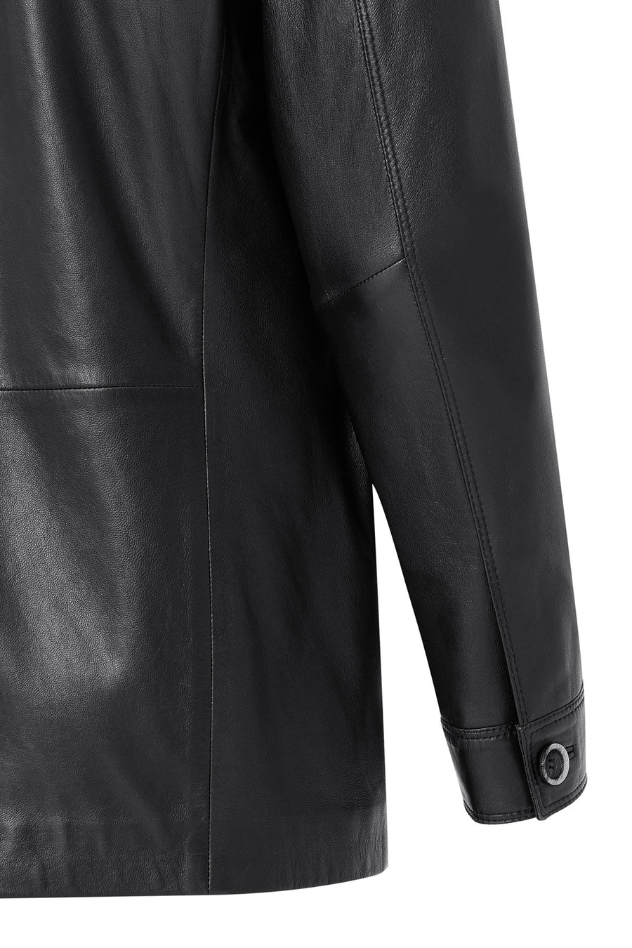 Kevin Erkek Siyah Blazer Deri Ceket