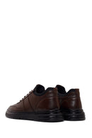 Male Brown Lace-Up Leather Sneaker | Derimod