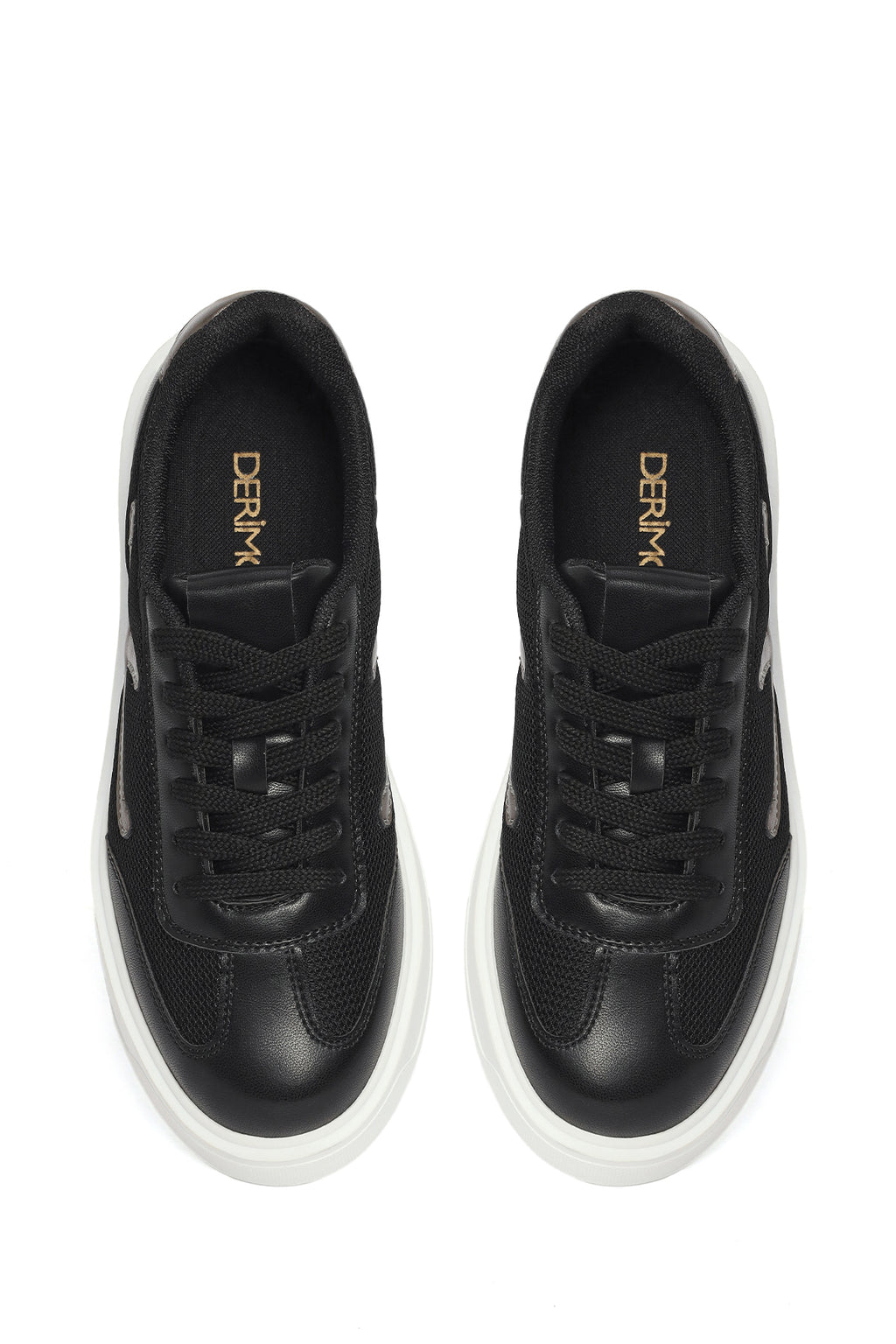 Kadın Siyah Bağcıklı Sneaker