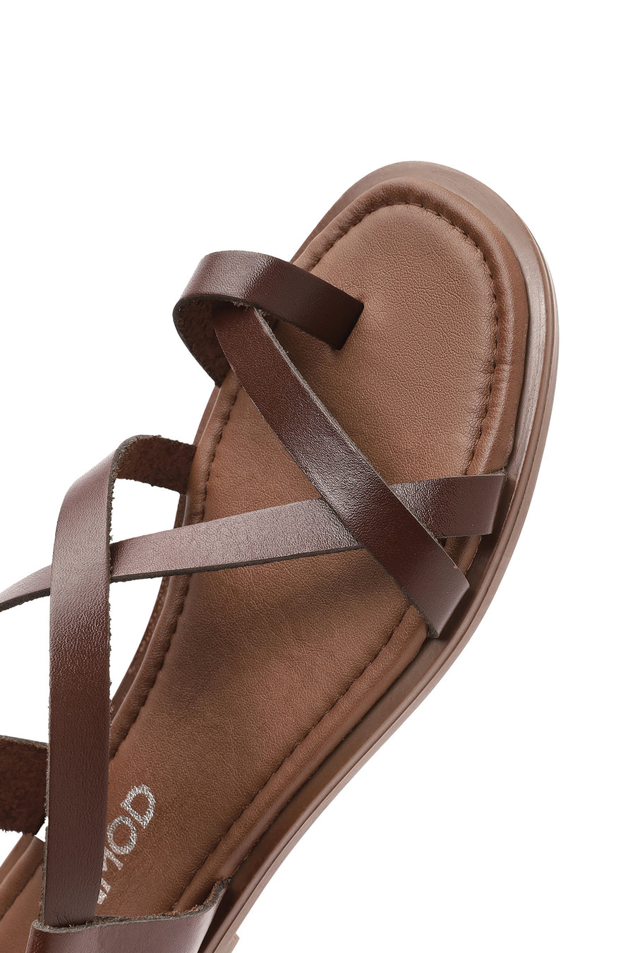 Women's Brown Flip-Flop Leather Bodrum Sandals