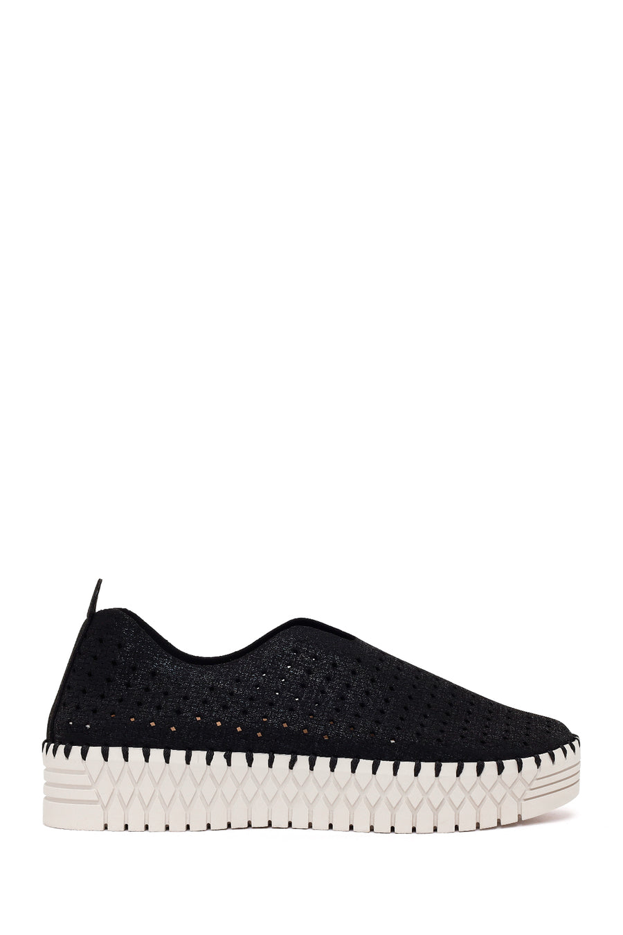 Woman Black Lace-Up Thick-Soled Casual Shoes 26PFE401318 | Derimod