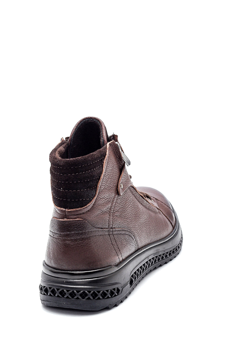 Men's Leather Zippered Sports Boots