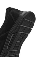 Erkek Siyah Bağcıklı Nubuk Deri Casual Sneaker | Derimod