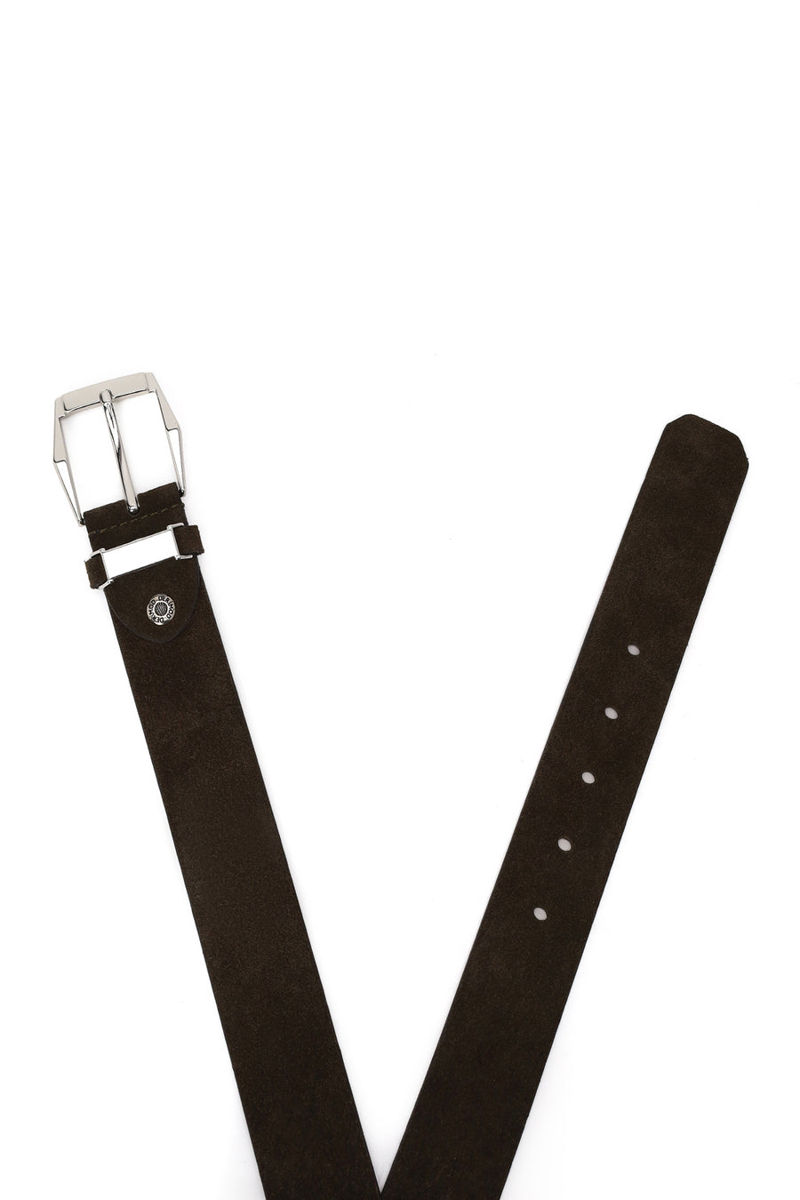 Male Green Suede Belt