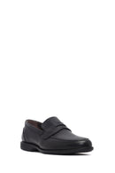 Erkek Siyah Deri Klasik Loafer | Derimod