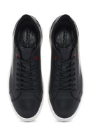 Men's Black Lace-up Leather Sneaker | Derimod