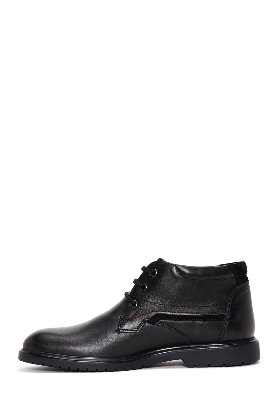 Men's Black Leather Casual Boots