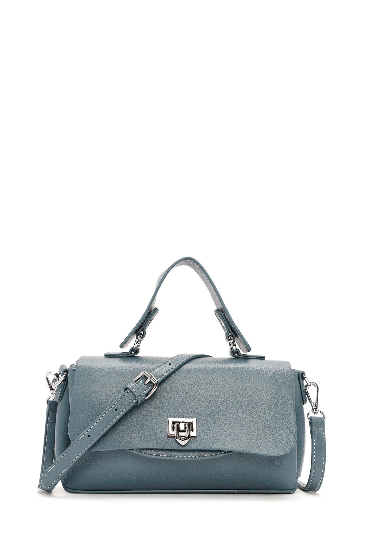 Women's Blue Long Strap Casual Shoulder Bag 24WBD2657FT | Derimod