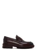 Men's Brown Leather Casual Loafer | Derimod