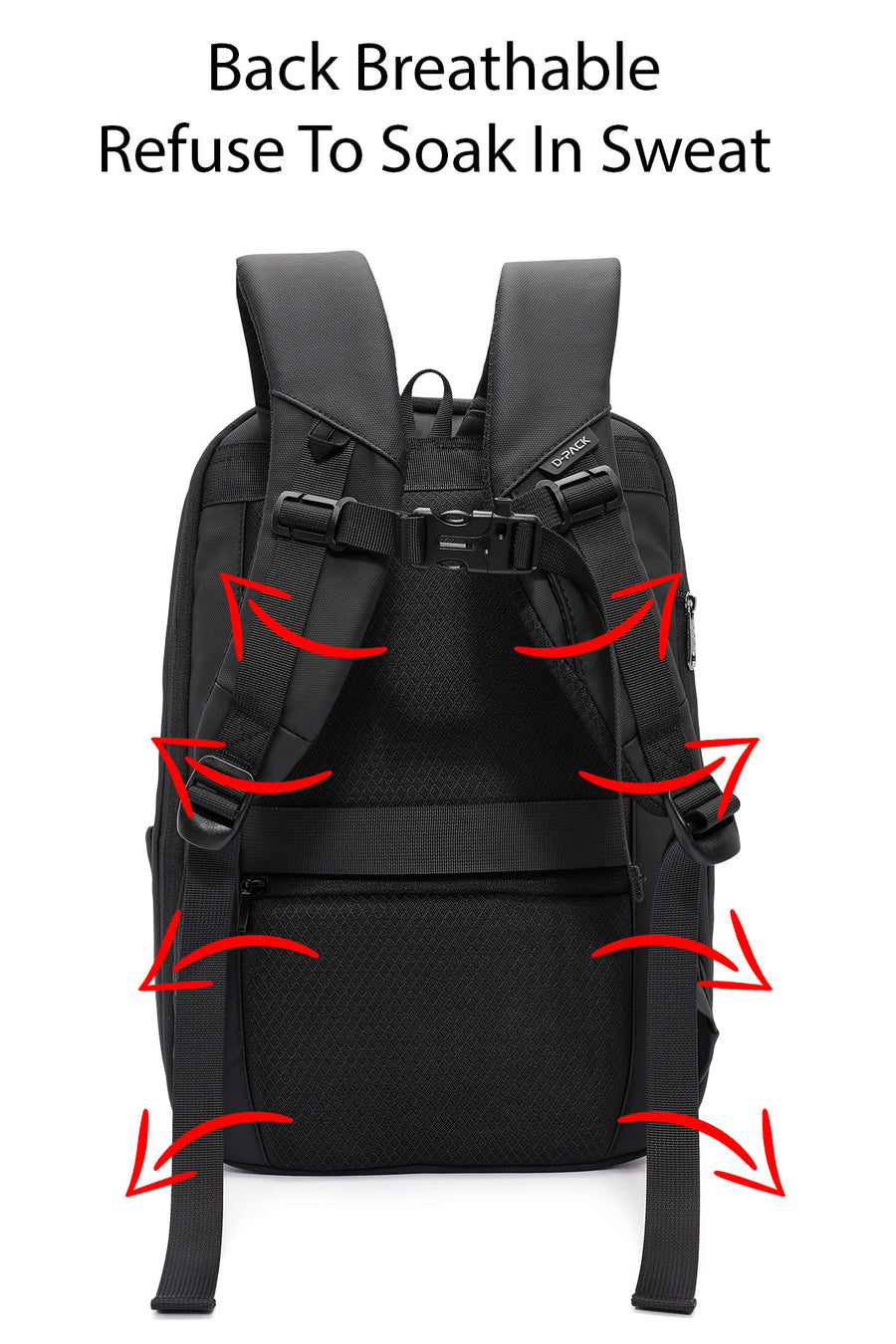 D-Pack Unisex Siyah Sırt Çantası