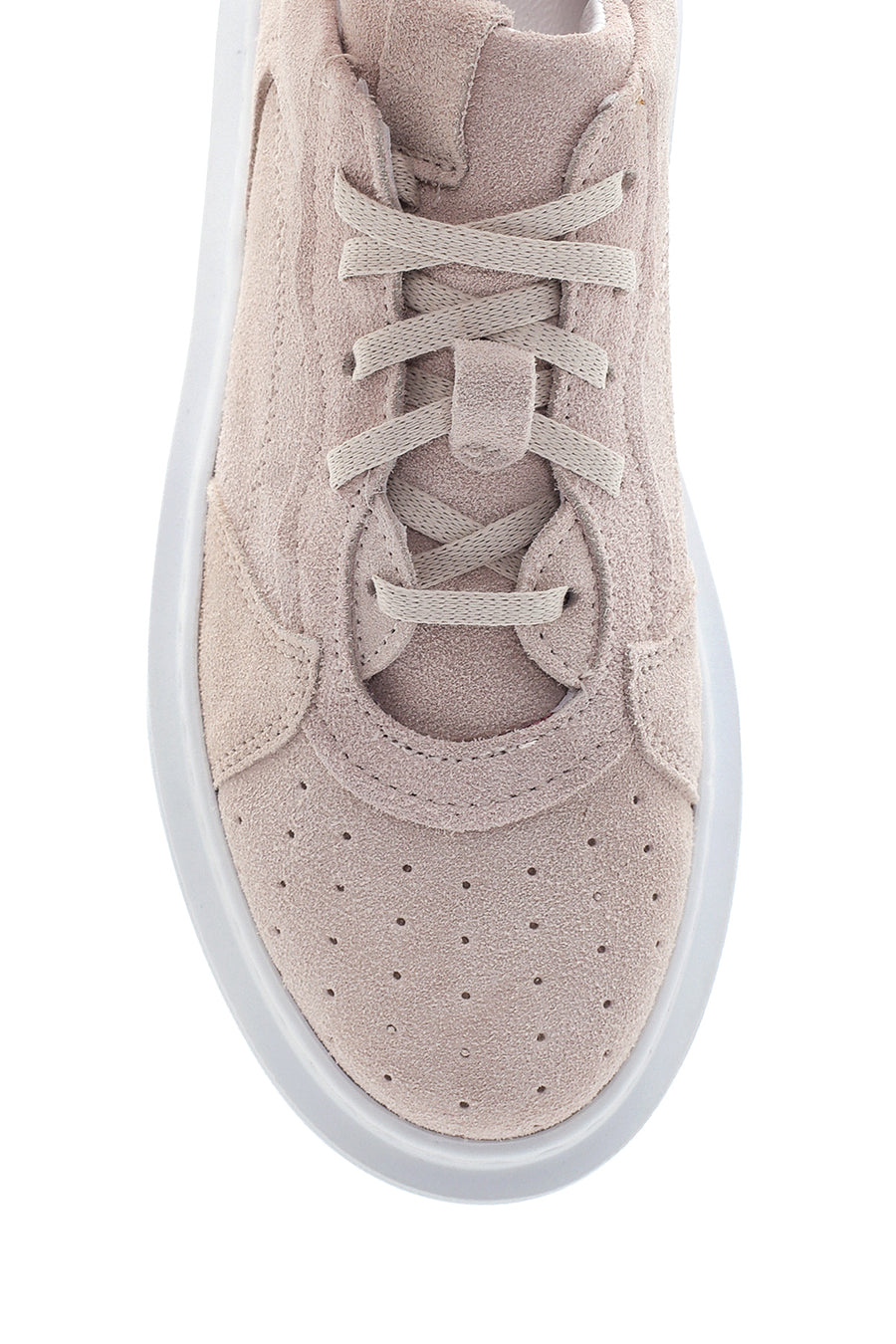 Women's Leather Suede High Sole Sneaker