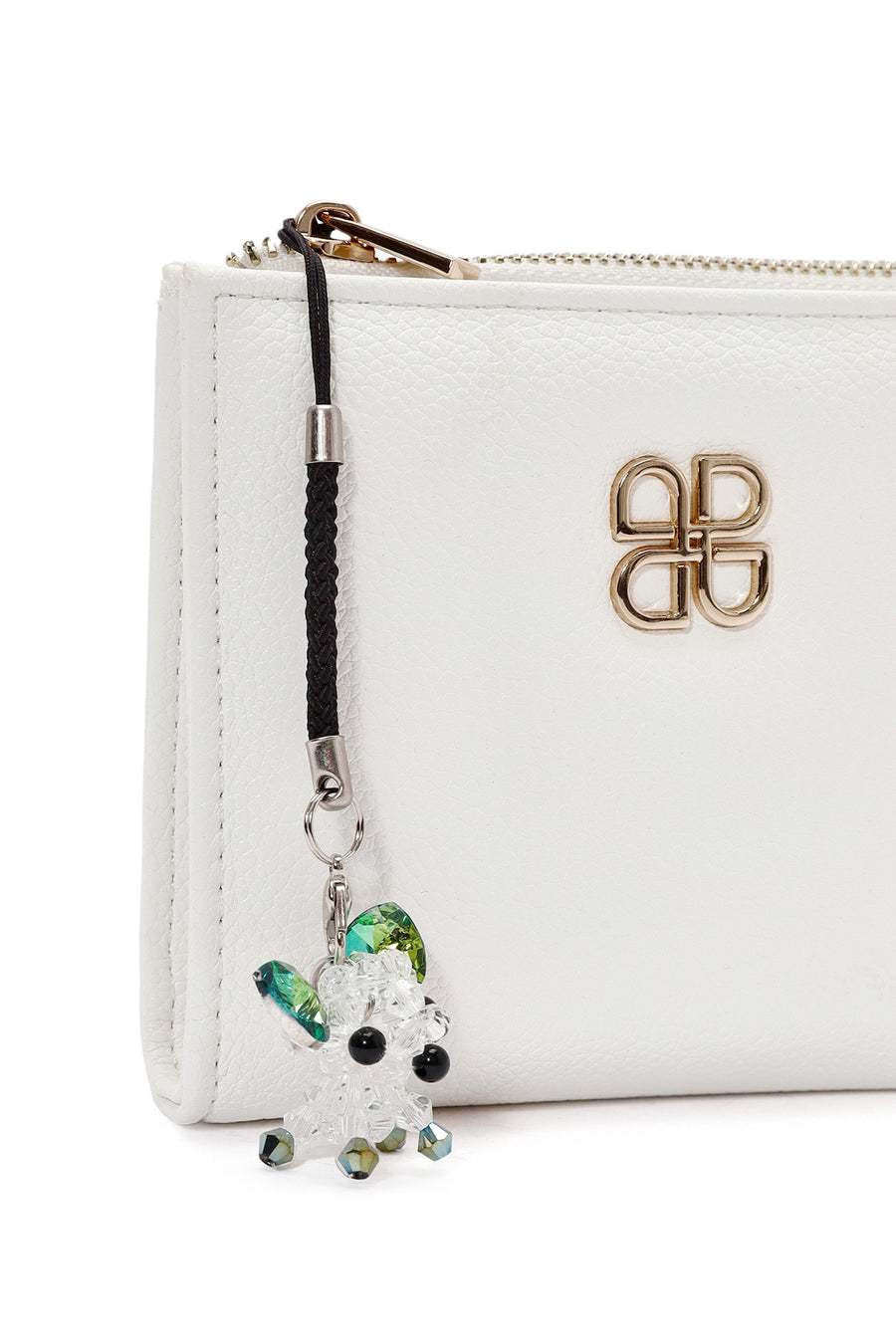 Women's White Accessory Detailed Wallet