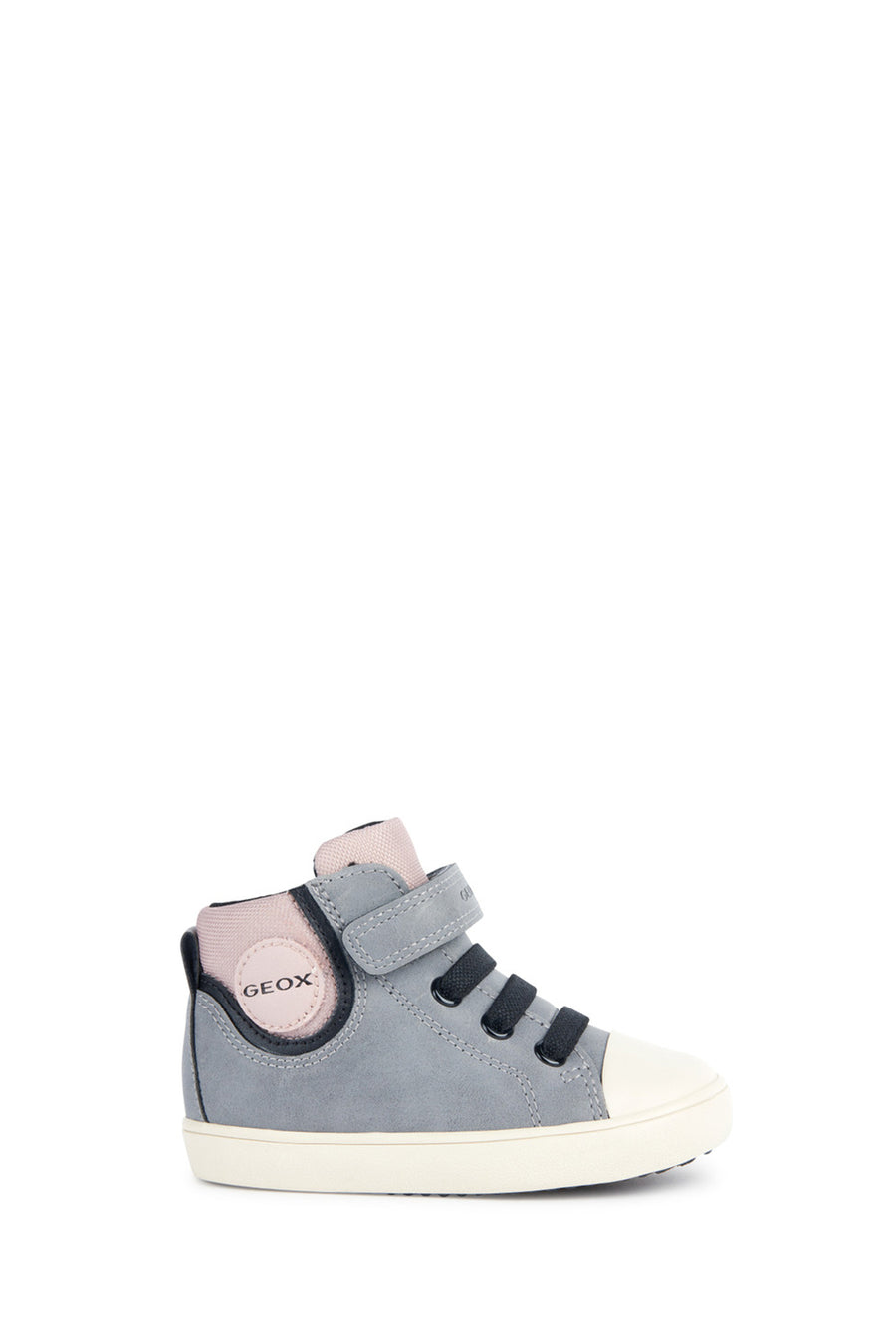 Geox Baby Girl Gray B Gisli Girl Strappy Suede Leather Boots B361MD0MEFUC0502 | Derimod