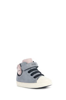 Geox Baby Girl Gray B Gisli Girl Strappy Suede Leather Boots | Derimod
