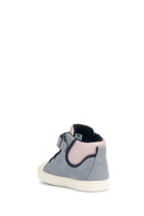 Geox Baby Girl Gray B Gisli Girl Strappy Suede Leather Boots | Derimod