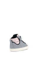 Geox Baby Girl Gray B Gisli Girl Strappy Suede Leather Boots | Derimod