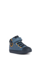Geox Erkek Bebek Lacivert Gisli B Bantlı Deri Spor Sneaker | Derimod