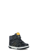 Geox Erkek Bebek Siyah Bantlı Deri Sneaker | Derimod
