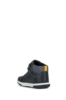 Geox Erkek Bebek Siyah Bantlı Deri Sneaker | Derimod