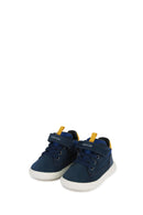Geox Baby Boy Navy Blue Hyroo A-Striped Suede Leather Sports Boots | Derimod