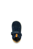 Geox Baby Boy Navy Blue Hyroo A-Striped Suede Leather Sports Boots | Derimod