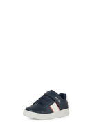 Geox Erkek Bebek Lacivert B Eclyper A - Synt. Lea Çift Bantlı Sneaker | Derimod