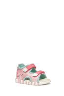 Geox Kız Bebek Pembe B Sandal Iupidoo A - Text + Gbk Çift Bantlı Kumaş Sandalet | Derimod