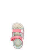 Geox Kız Bebek Pembe B Sandal Iupidoo A - Text + Gbk Çift Bantlı Kumaş Sandalet | Derimod