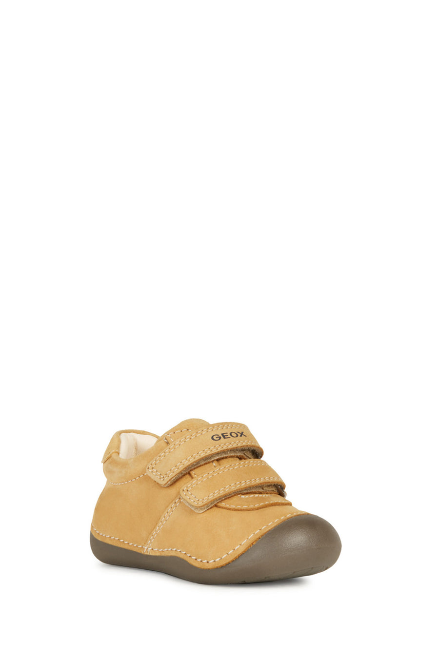 Geox Baby Boy Brown Tutum Banded Suede Sneakers