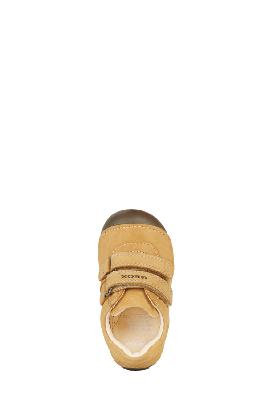 Geox Baby Boy Brown Tutum Banded Suede Sneakers