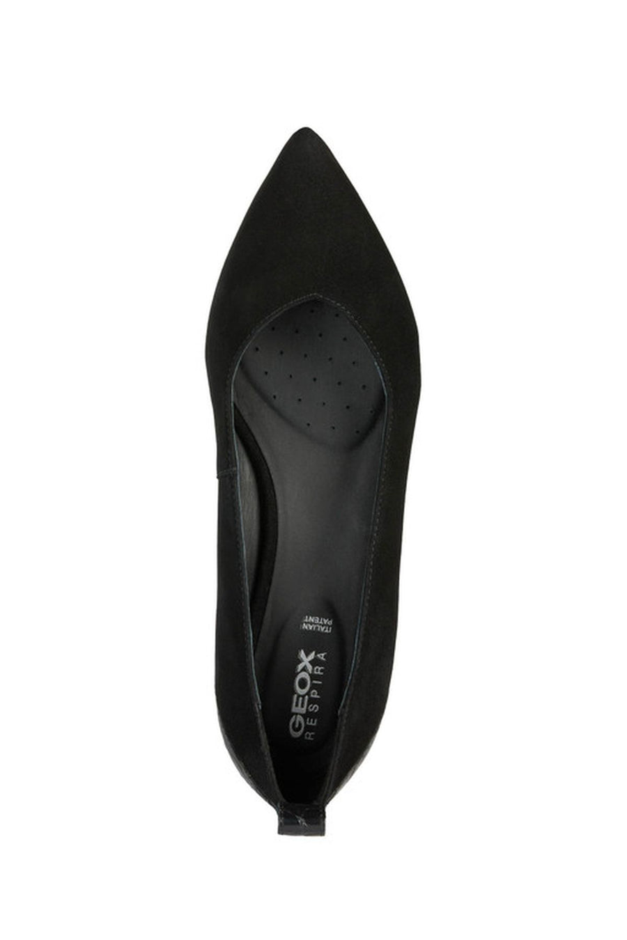 Geox Women's Black Charyssa Suede Leather Ballerinas