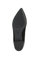 Geox Women's Black Charyssa Suede Leather Ballerinas | Derimod