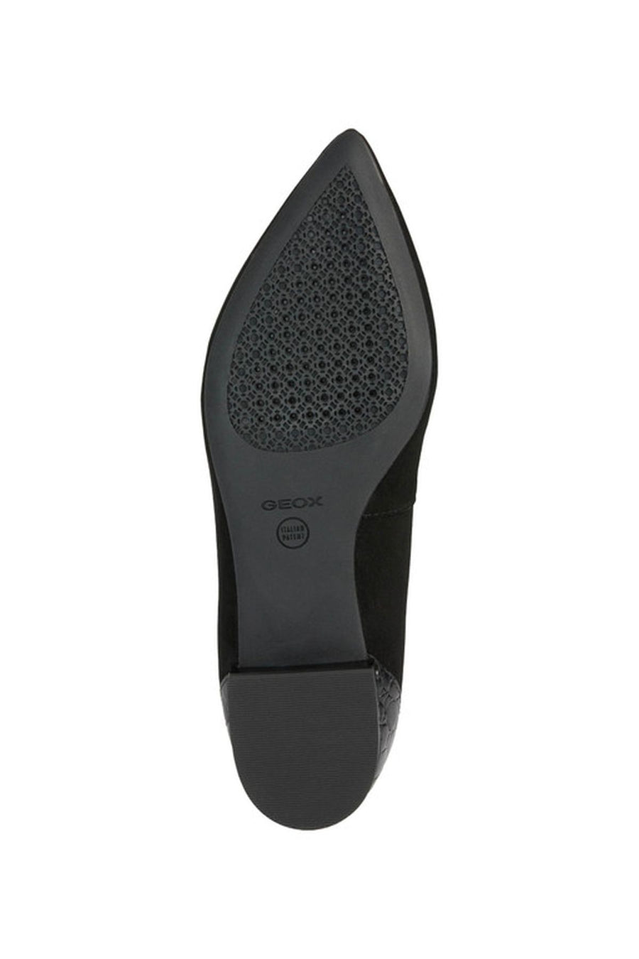 Geox Women's Black Charyssa Suede Leather Ballerinas