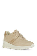 Geox Women's Mink Desya Lace-up Leather Sneaker | Derimod