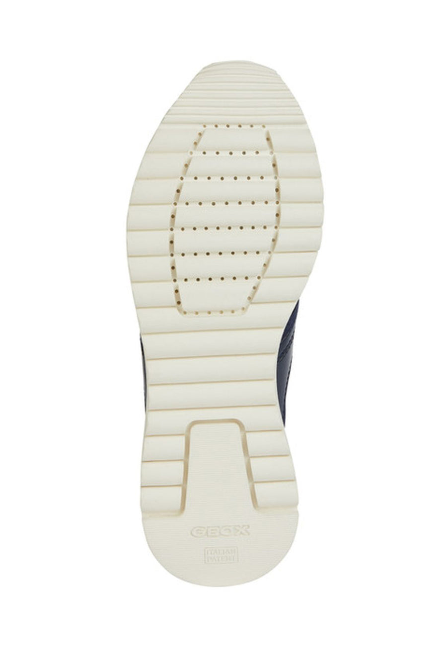 Geox Women's Navy Blue Desya Lace-Up Leather Sneaker