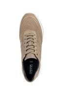 Geox Women's Mink Desya Suede Leather Thick Heeled Lace-Up Sneaker | Derimod