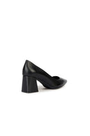 Geox Women's Black Giselda Heeled Leather Stiletto | Derimod