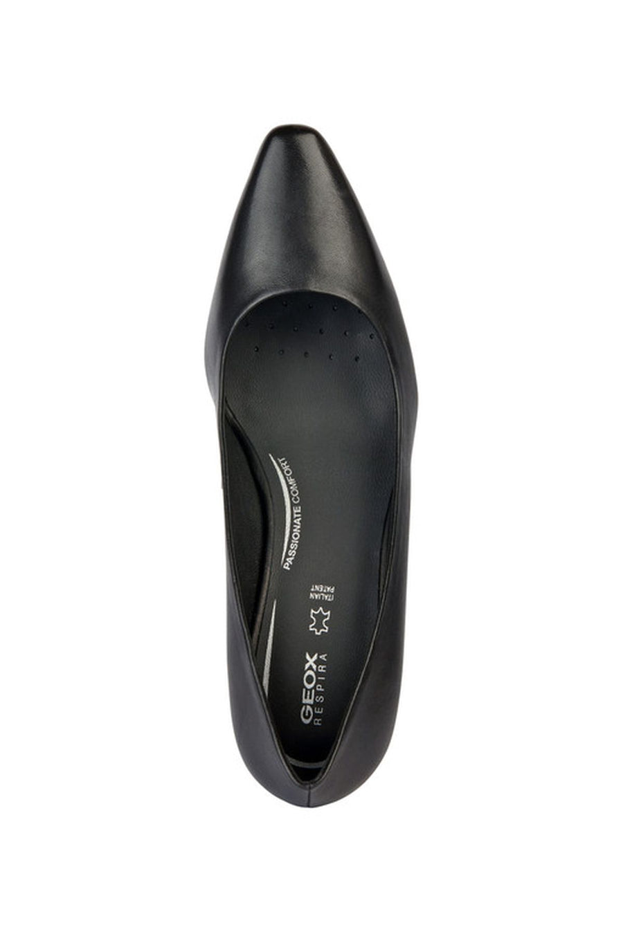 Geox Women's Black Giselda Heeled Leather Stiletto